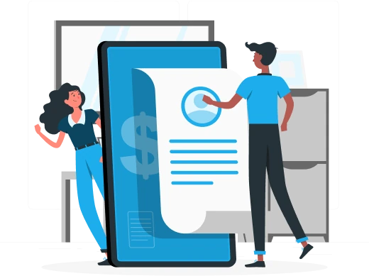 Imagen que representa personas realizando tareas contables